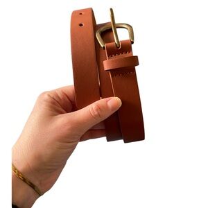 Brown Belt with Gold Buckle